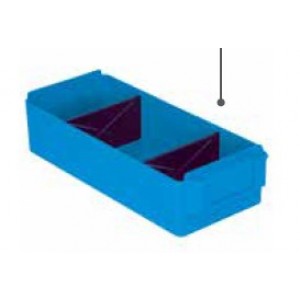 Cassetto supplementare in plastica colore BLU completo di n. 2 divisori