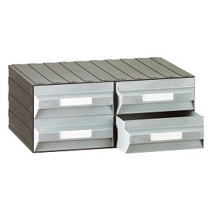 Cassettiera a 4 cassetti plastica VERDI