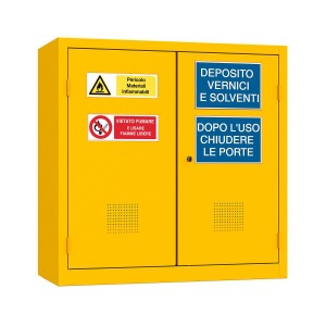 Armadio deposito liquidi INFIAMMABILI colore Giallo