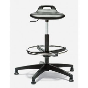 Sgabello girevole FABRIK S seduta in poliuretano