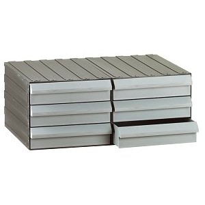 Cassettiera a 6 cassetti plastica VERDI 