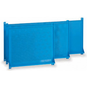 Pannello forato porta attrezzi con mensola colore Blu Ral 5015